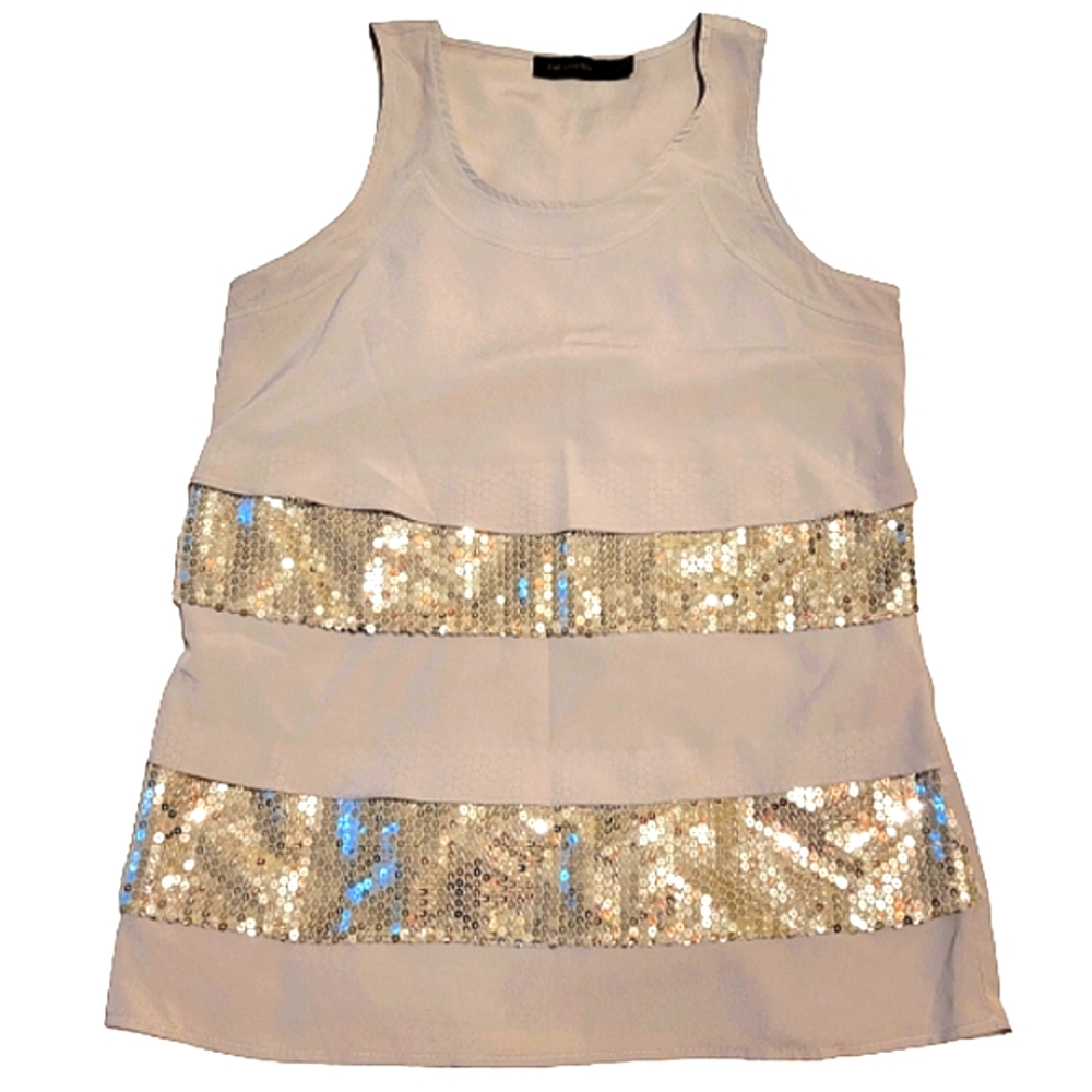 The Limited women's 100% polyester blingy sequins  tank top blouse size small
